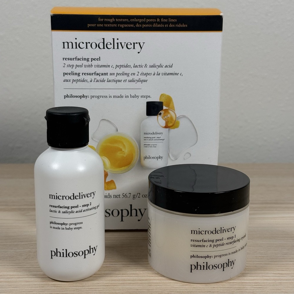 Philosophy Resurface Microdelivery Dual-Phase Peel- Vit. C/Peptides, 2 oz New